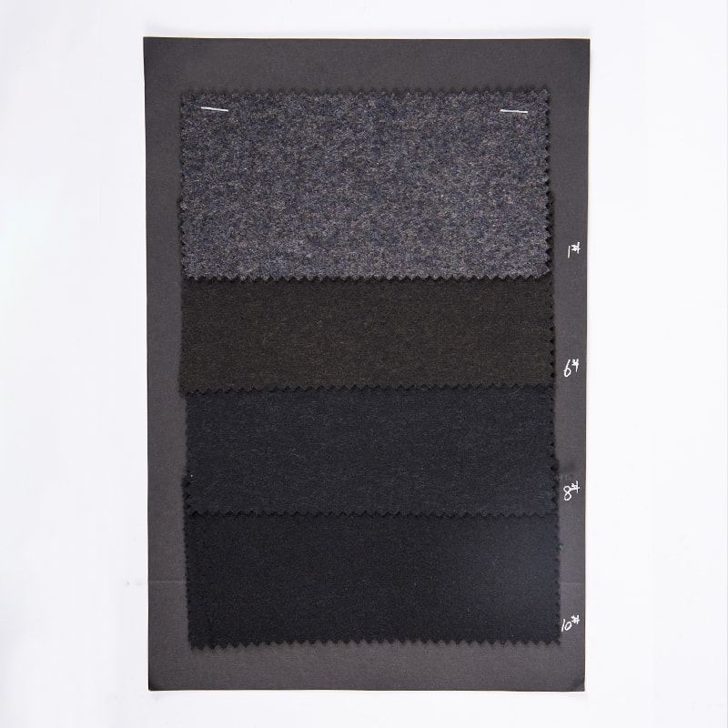 Gestrickte Jacquard-Bürstenstoffe aus Polyester-Baumwolle für Herrenmäntel AJ225-1/6/8/10