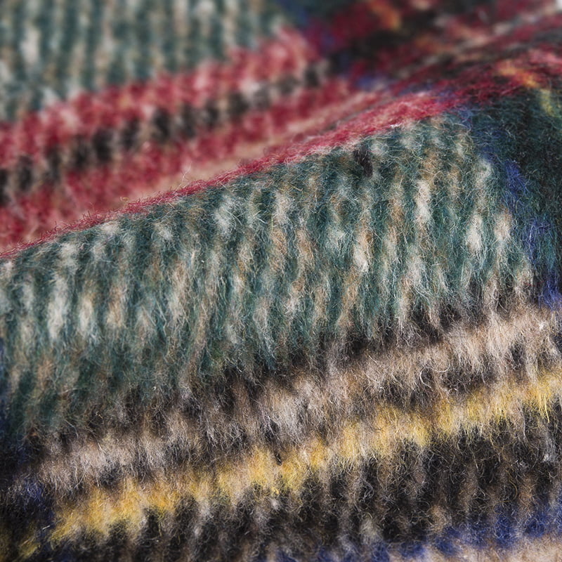 Tartan Plaid Twill Rot Grün 10 % Wolle 90 % Chemiefaser-Tweed-Stoff 2144