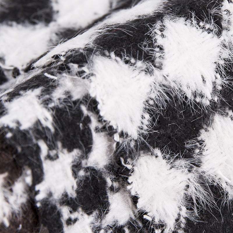 Langhaar-Diamant-Hahnentritt-Tweed-Stoff 2230/2229/2228