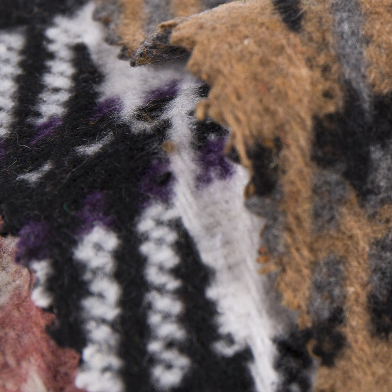 Schottenkaro, geprägter Twill, dicker Tweed-Stoff 2570 aus 10 % Wolle und 90 % Chemiefaser