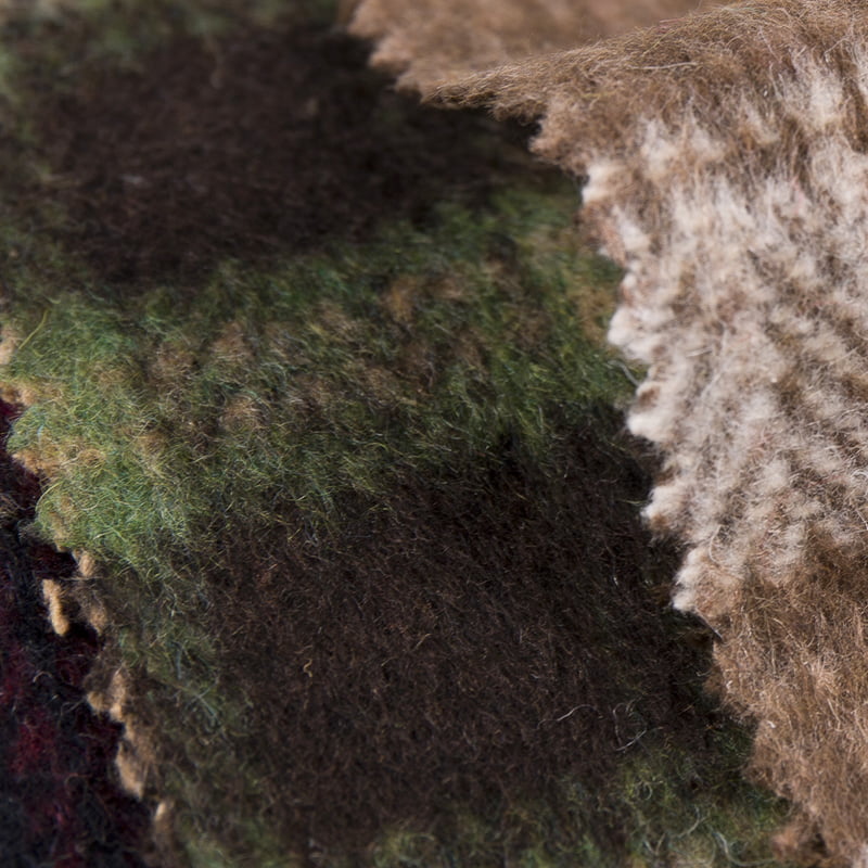 Schottenkaro, Fischgrätmuster, dicke Bürste, 10 % Wolle, 90 % Polyester, Tweed-Stoff 2758