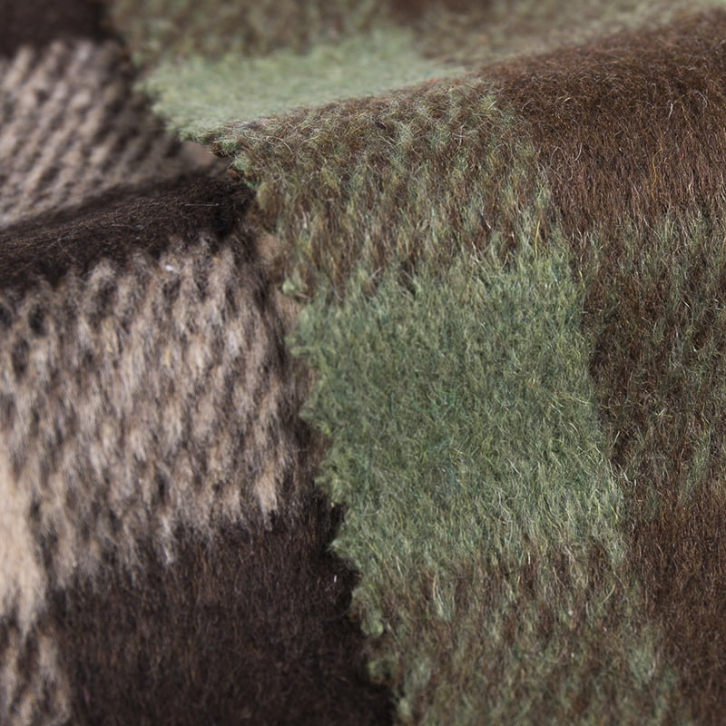 Tartan-Karo-Fensterscheiben-Twill, 10 % Wolle, 90 % Polyester, Tweed-Stoff 2831