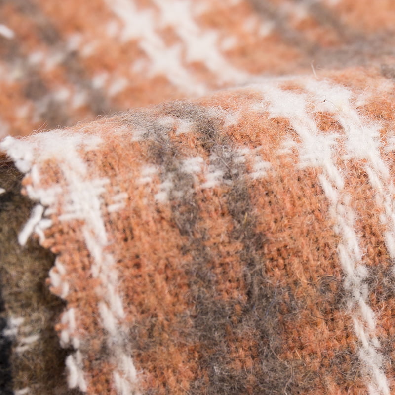 Plüschwolle-Karo-Tweed-Stoff für Bekleidung 3212