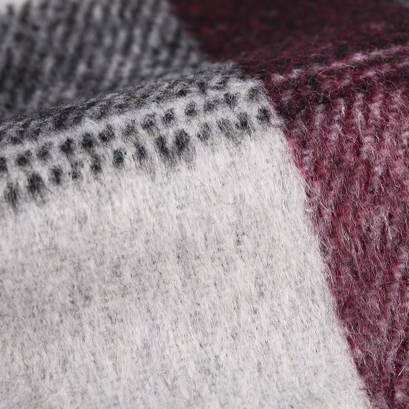 Gebürsteter Woll-Twill-Karostoff in Kontrastfarbe 3293