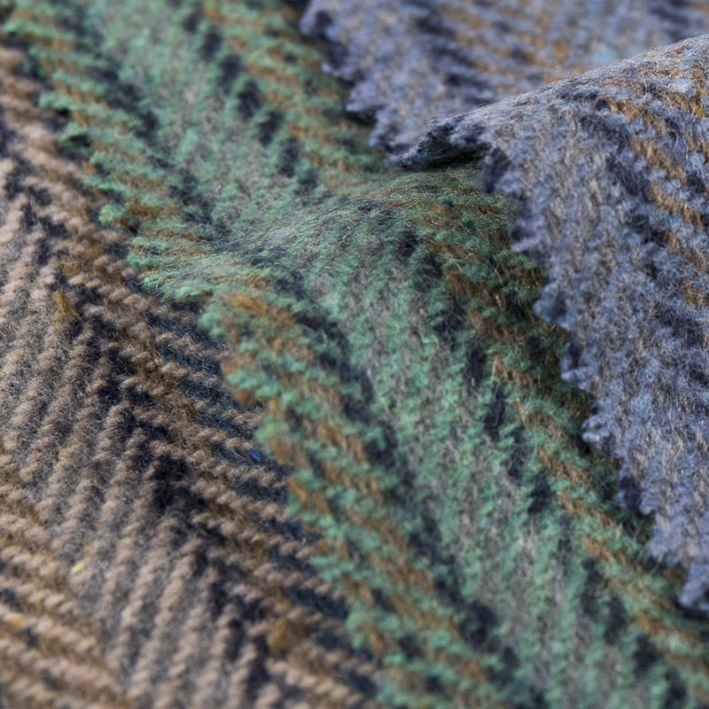 Fischgräten-Twill-Streifen-Jacquard-Wollgewebe 3535
