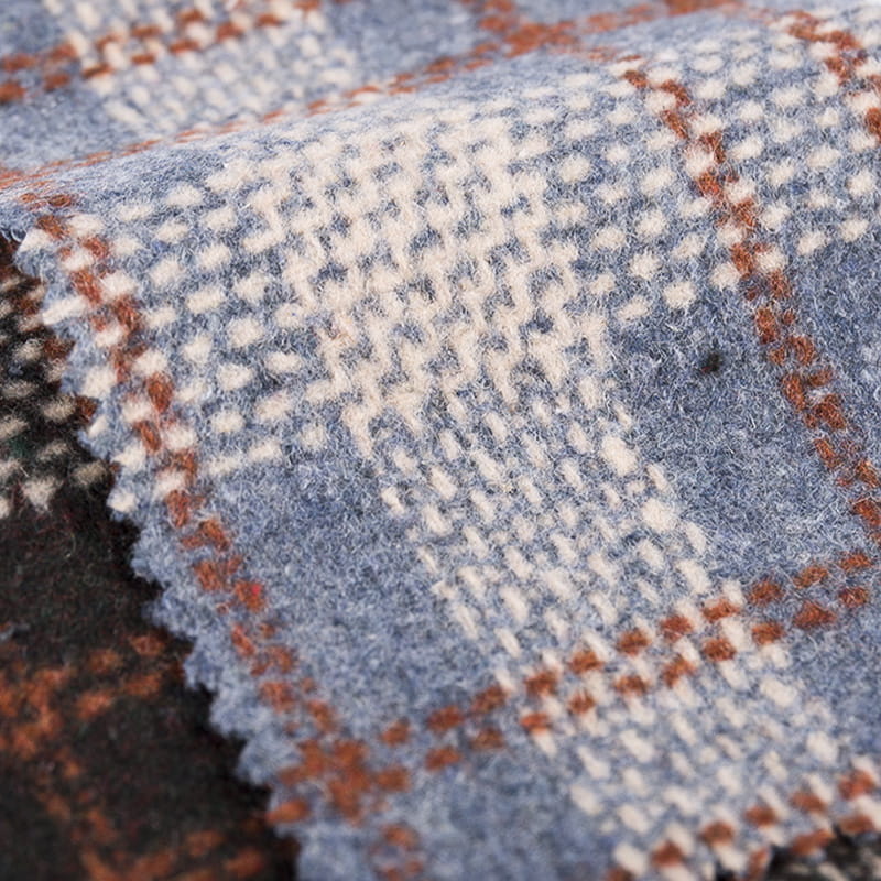 Gepunktete Linien karierter Woll-Tweed-Stoff im modischen Stil für den Winter 3497