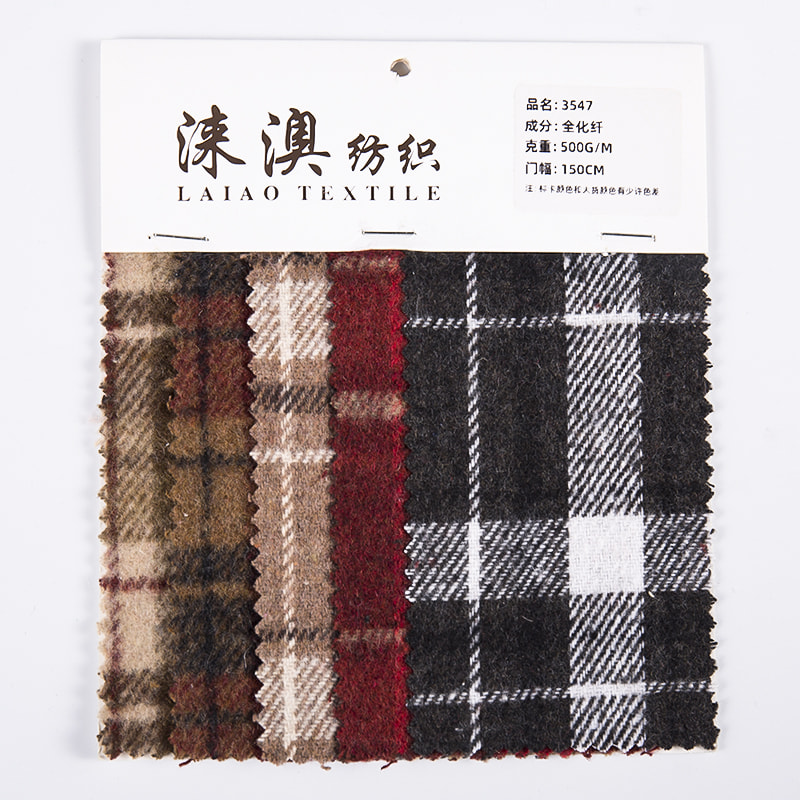 Roter karierter Twill-Tweed-Stoff mit neuem Design für Hemden 3547