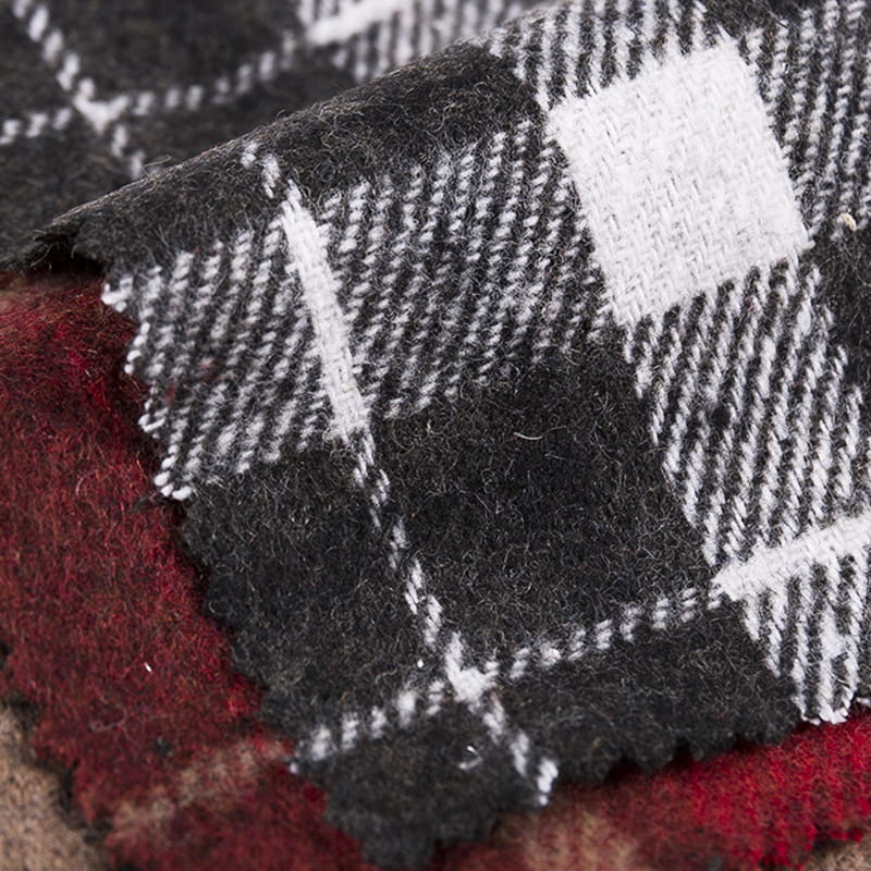Roter karierter Twill-Tweed-Stoff mit neuem Design für Hemden 3547