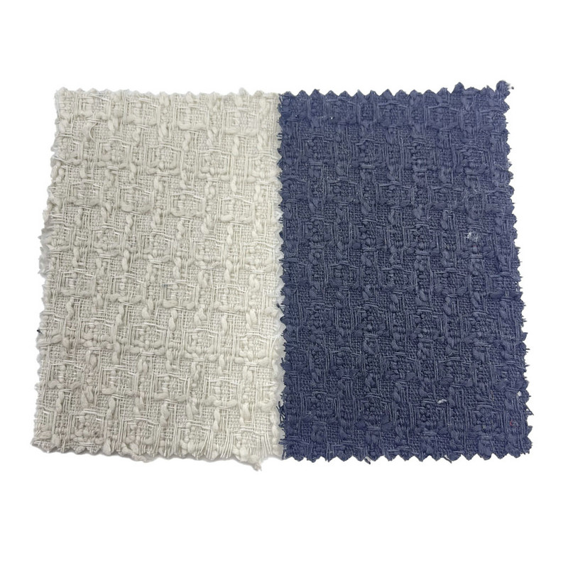 Geprägte schwarz-weiß karierte Woll-Tweed-Stoffe für Mäntel 3786