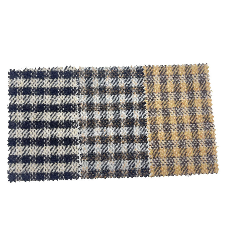 Braune Twill-Karobürste, weiche Tweed-Wollstoffe für Mäntel 3811