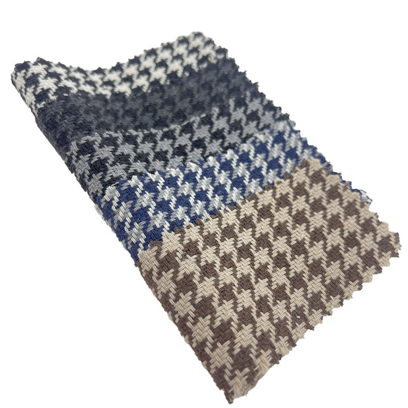 Dunkelgraue Hahnentritt-Wollgewebe für Hoodies 3946